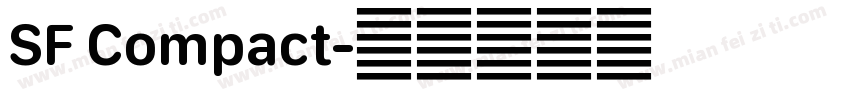 SF Compact字体转换